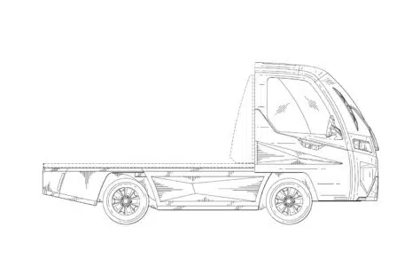 Vanish Illustration for design Patent