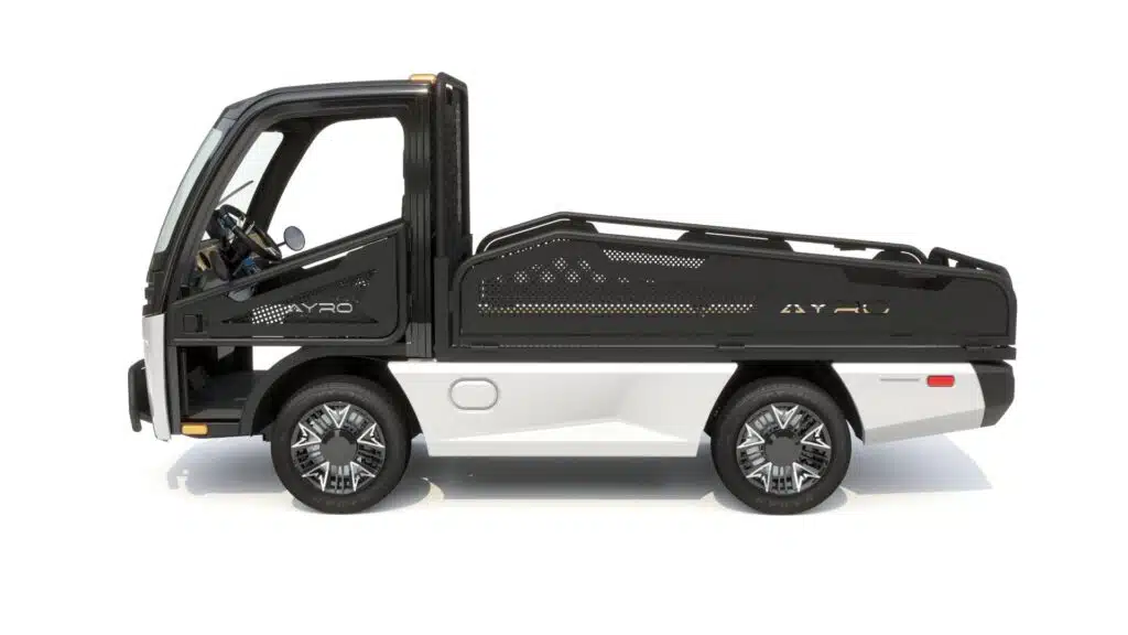 2023 AYRO Vanish low speed electric vehicle with truck bed