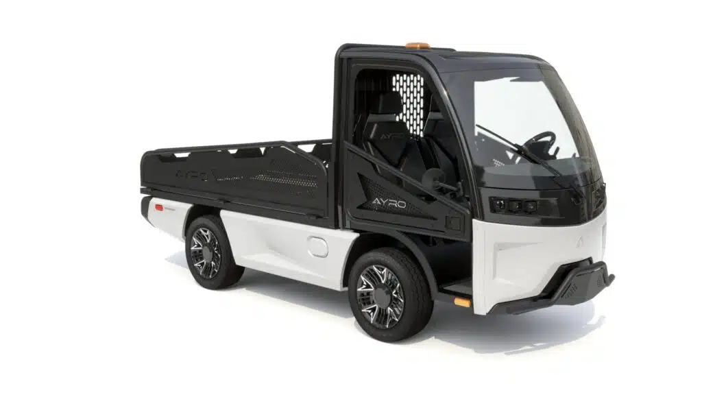 2023 AYRO Vanish low speed electric vehicle with truck bed