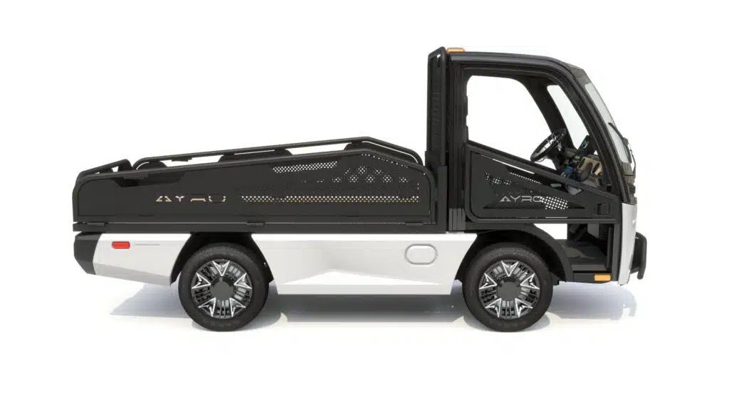 2023 AYRO Vanish low speed electric vehicle with truck bed
