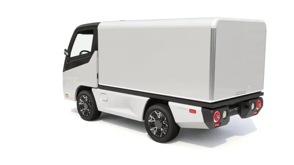 2023 AYRO Vanish low speed electric vehicle with van box